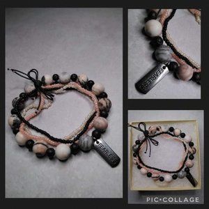 The 'Fearless" Pink Zebra Jasper